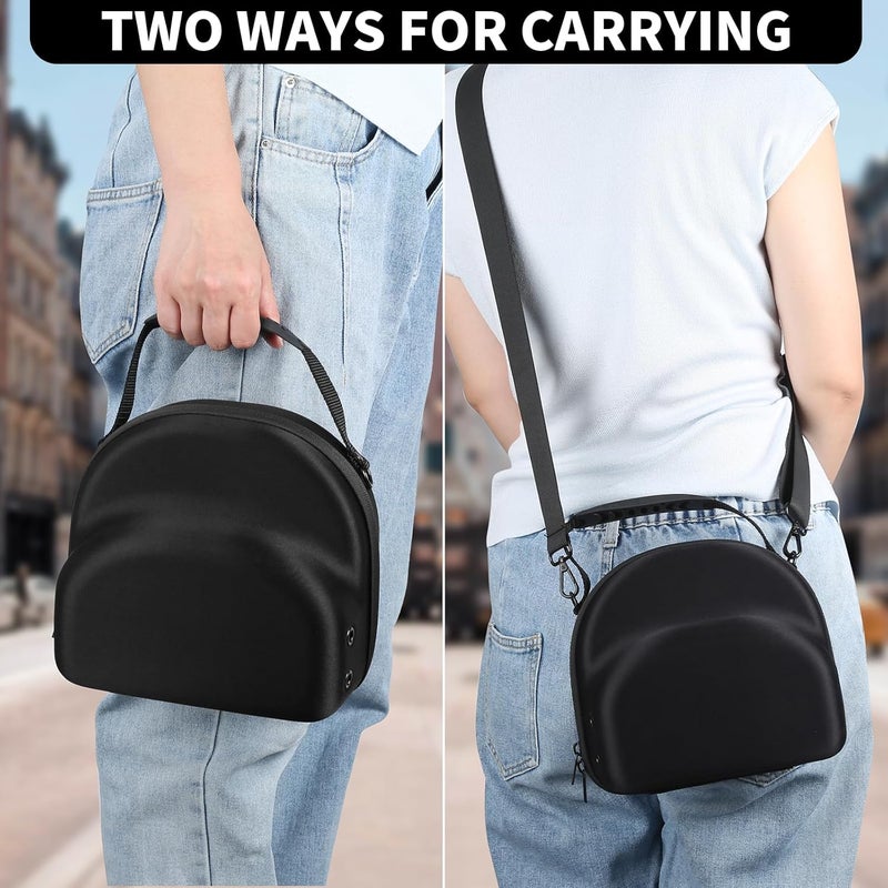 GERMUN Hard baseball hat case, Hat Carrier Travel Case with Adjustable Shoulder Strap, Hat cap case for 3 Baseball Caps - Perfect for Traveling & At-Home Storage (Black) - Image 5